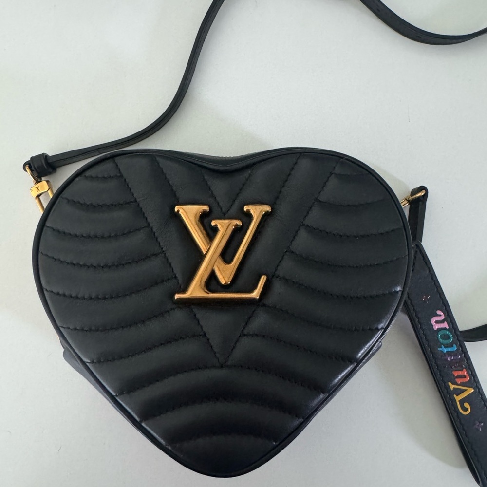 Louis Vuitton Black Heart Clutch with Gold Accents - Picture 5 of 9
